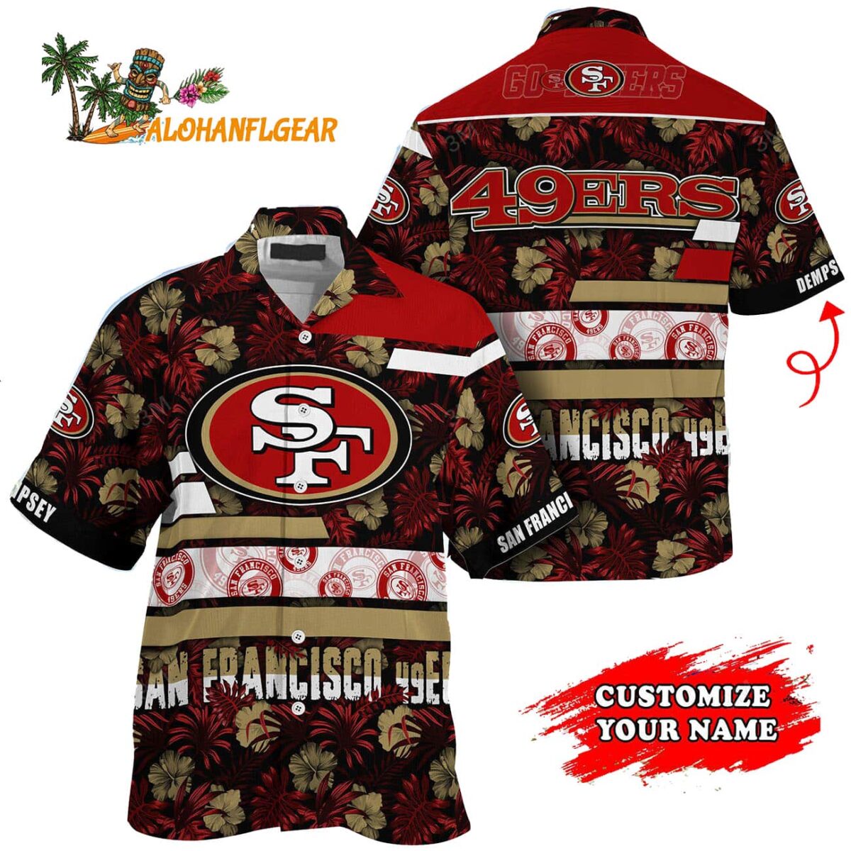 Personalized San Francisco 49ers Flower Summer Limited Hawaiian Shirt 1