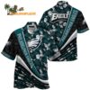 Philadelphia Eagles Summer Hawaii Shirt With Tropical Flower Pattern 1