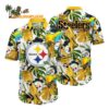 Pittsburgh Steelers Parrots Tropical Flower Hawaiian Shirt 1