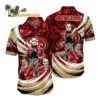 San Francisco 49ers Halloween Horror Movie Characters Hawaiian Shirt 1