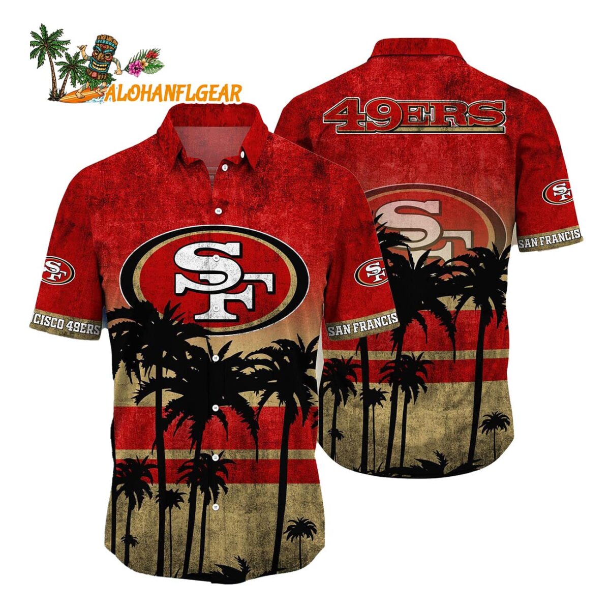 San Francisco 49ers Palm Tree Summer New Hawaiian Shirt 1