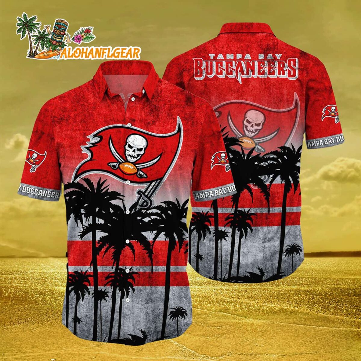 Tampa Bay Buccaneers Palm Tree Summer New Hawaiian Shirt 2 Tampa Bay Buccaneers Palm Tree Summer New Hawaiian Shirt 3