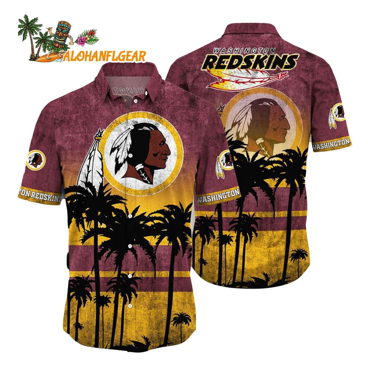 Washington Redskins Palm Tree Summer New Hawaiian Shirt 1