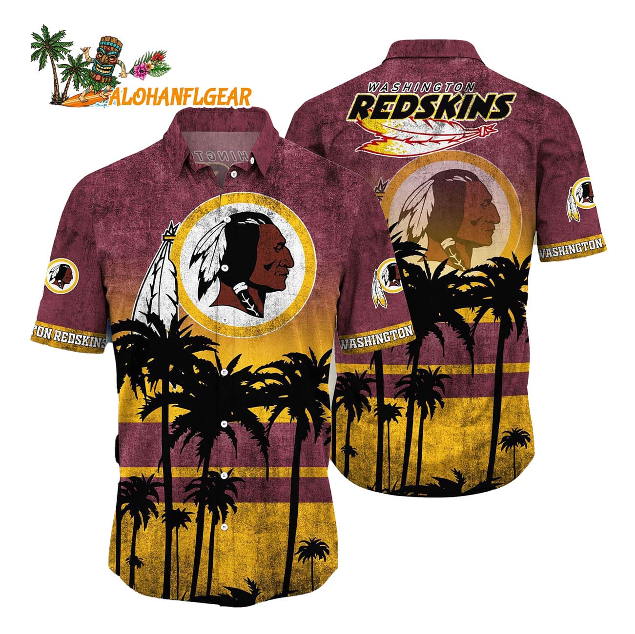 Washington Redskins Palm Tree Summer New Hawaiian Shirt Washington Redskins Palm Tree Summer New Hawaiian Shirt