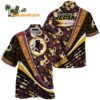 Washington Redskins Summer Hawaii Shirt With Tropical Flower Pattern 1
