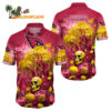 Arizona Cardinals Halloween Skull Pumpkin Hawaiian Shirt Arizona Cardinals Aloha Shirt 1