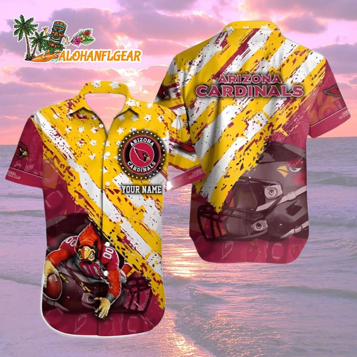 Arizona Cardinals Hawaiian Shirt Custom Name, Arizona Cardinals Aloha Shirt 1 Arizona Cardinals Hawaiian Shirt Custom Name Arizona Cardinals Aloha Shirt 2