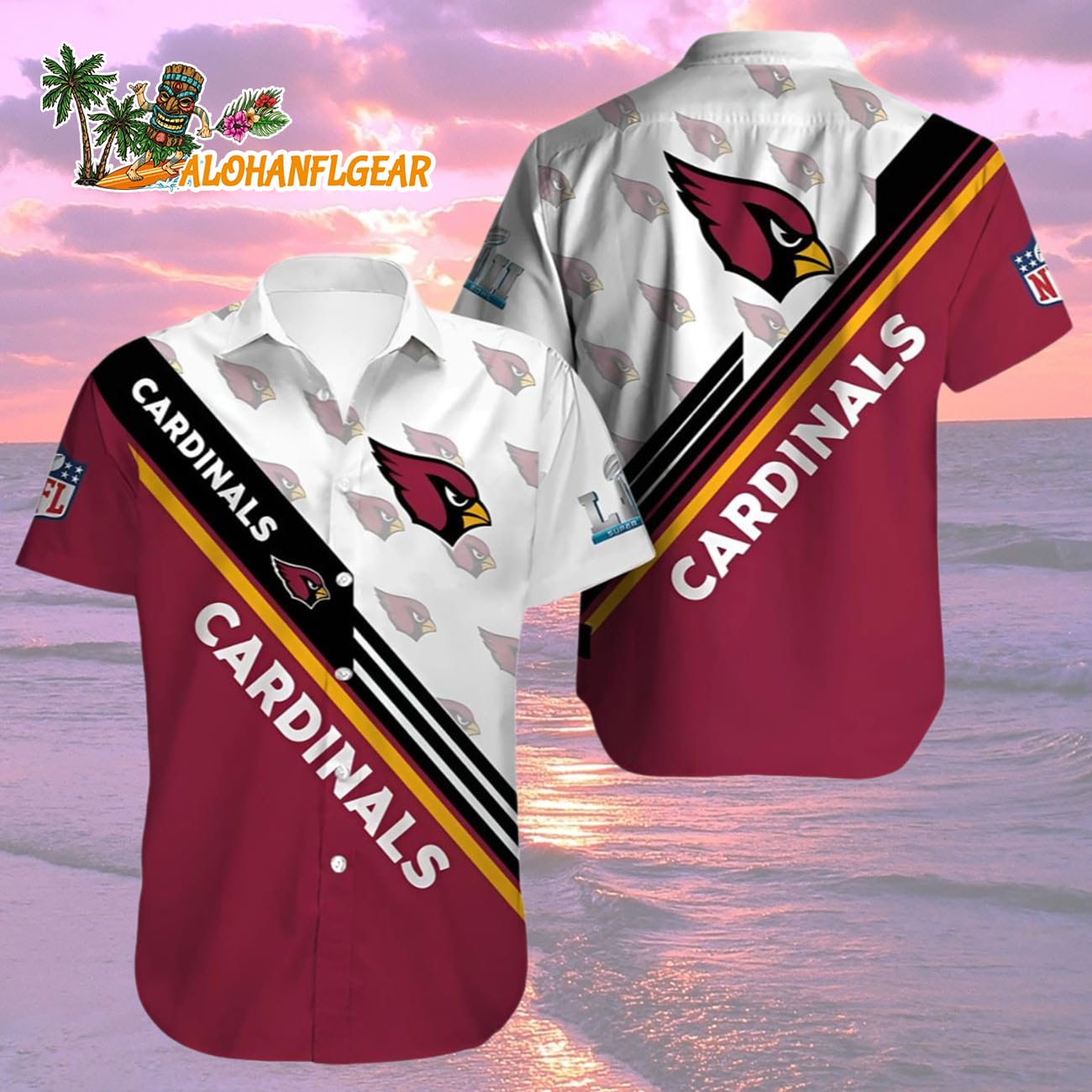 Arizona Cardinals Hawaiian Shirt Logo, Arizona Cardinals Aloha Shirt Arizona Cardinals Hawaiian Shirt Logo, Arizona Cardinals Aloha Shirt