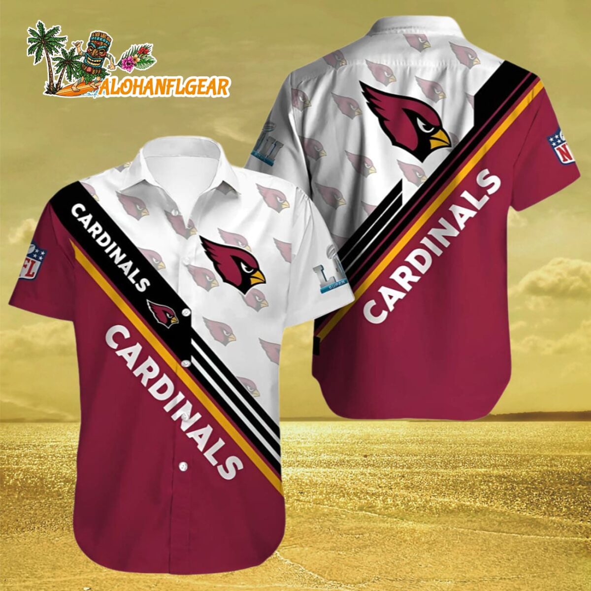 Arizona Cardinals Hawaiian Shirt Logo Arizona Cardinals Aloha Shirt 3