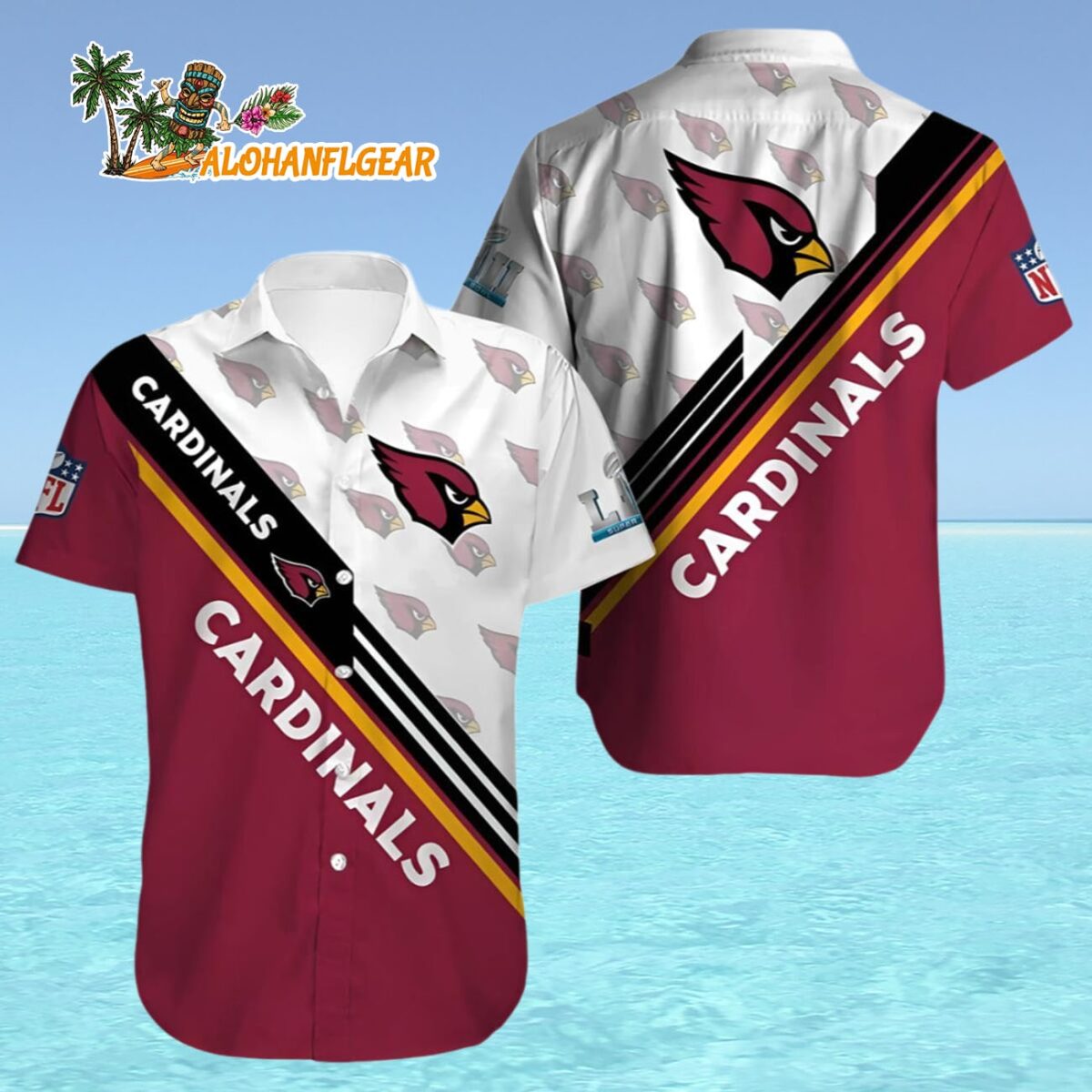 Arizona Cardinals Hawaiian Shirt Logo Arizona Cardinals Aloha Shirt 4 1