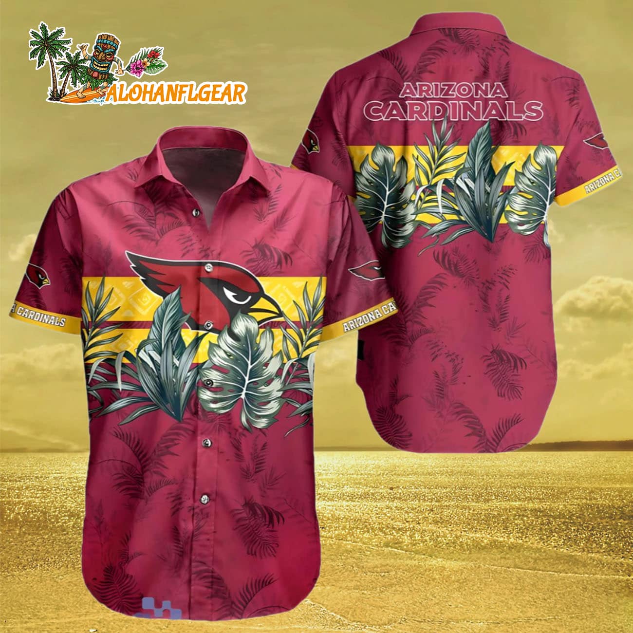 Arizona Cardinals Hawaiian Shirt Red Floral Pattern, Arizona Cardinals Aloha Shirt Arizona Cardinals Hawaiian Shirt Red Floral Pattern, Arizona Cardinals Aloha Shirt