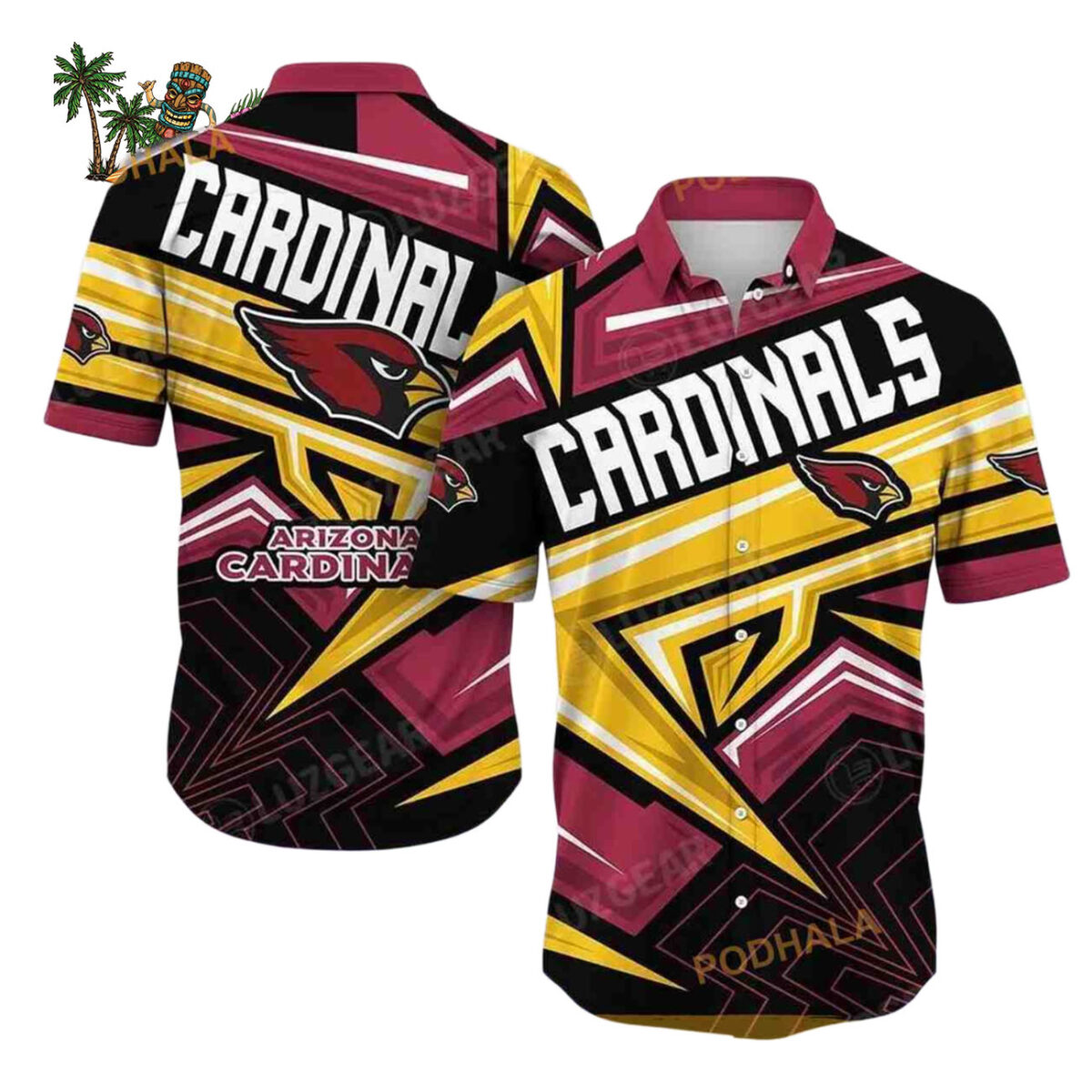 Arizona Cardinals Hawaiian Shirt Trending Summer For Sports Fans Arizona Cardinals Gifts Arizona Cardinals Aloha Shirt 1