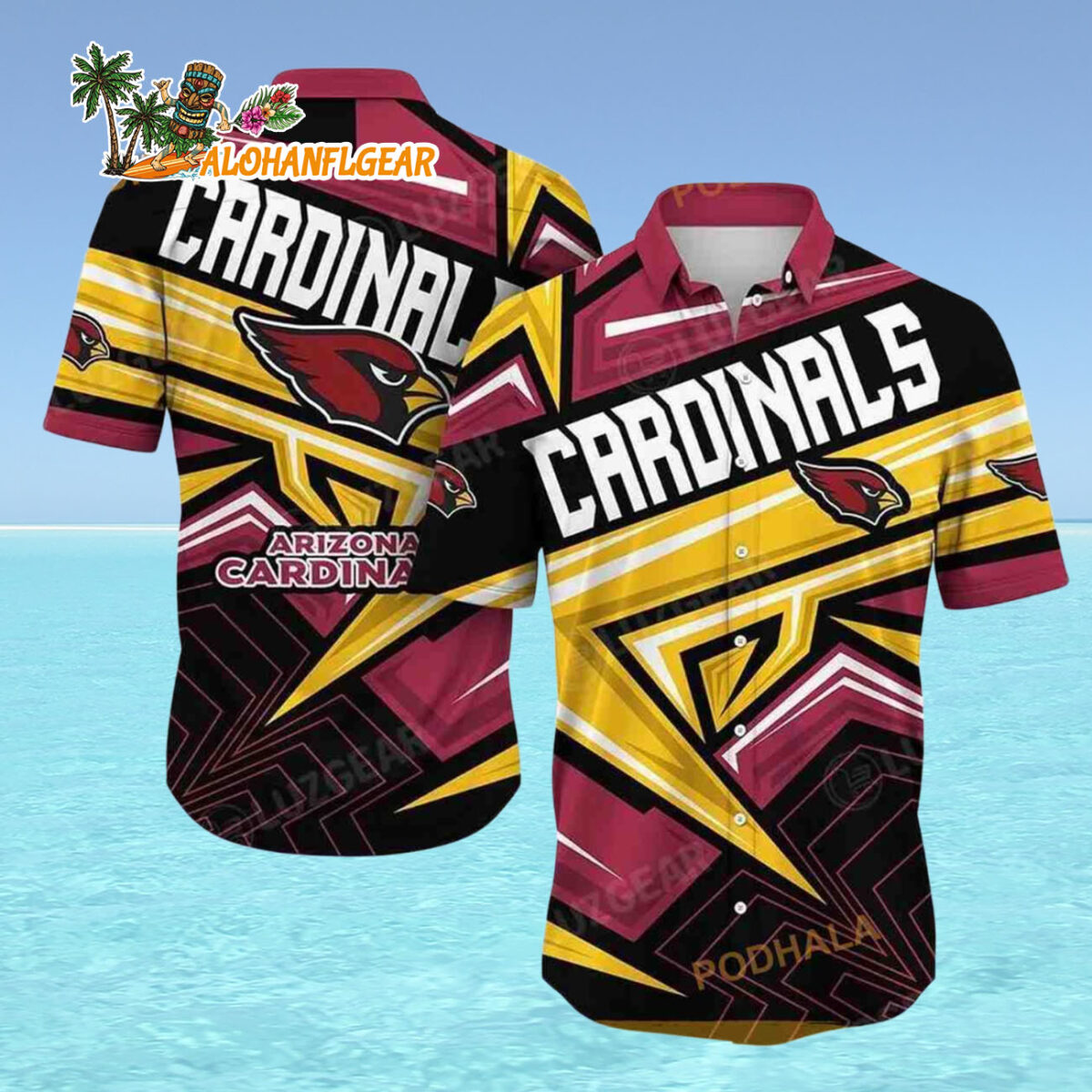 Arizona Cardinals Hawaiian Shirt Trending Summer For Sports Fans Arizona Cardinals Gifts Arizona Cardinals Aloha Shirt 4