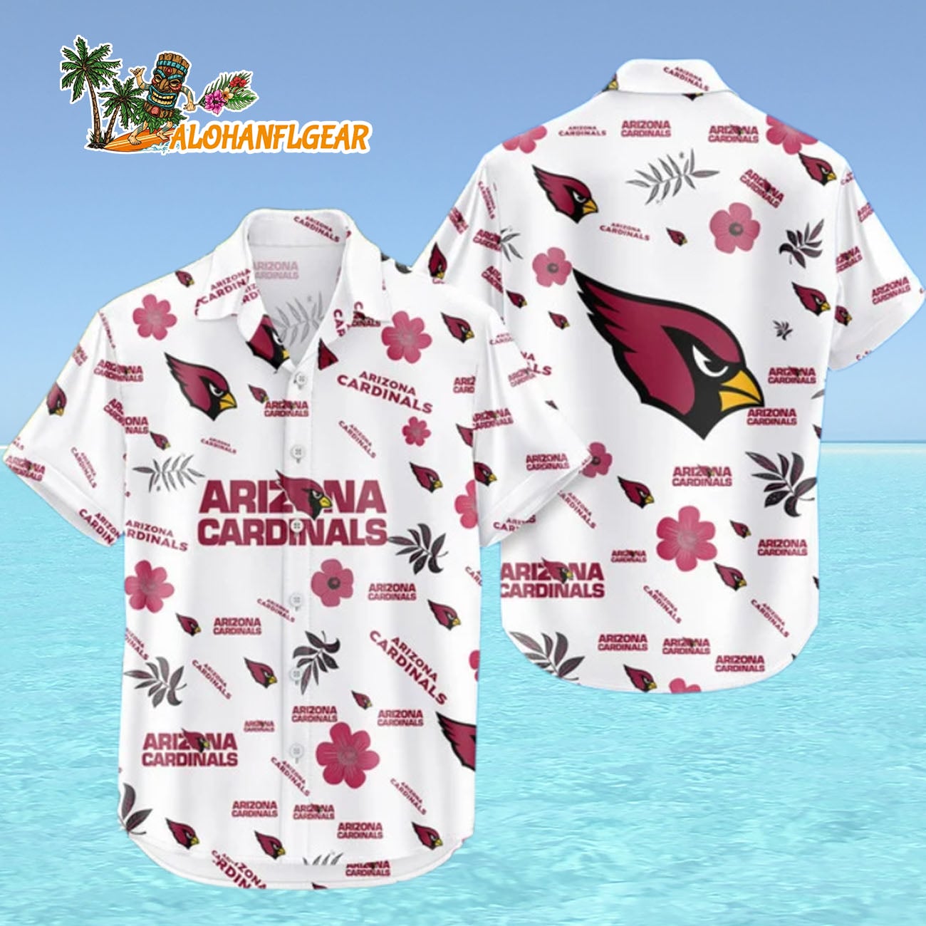 Arizona Cardinals Hawaiian Shirt Tropical Beach, Arizona Cardinals Aloha Shirt Arizona Cardinals Hawaiian Shirt Tropical Beach, Arizona Cardinals Aloha Shirt