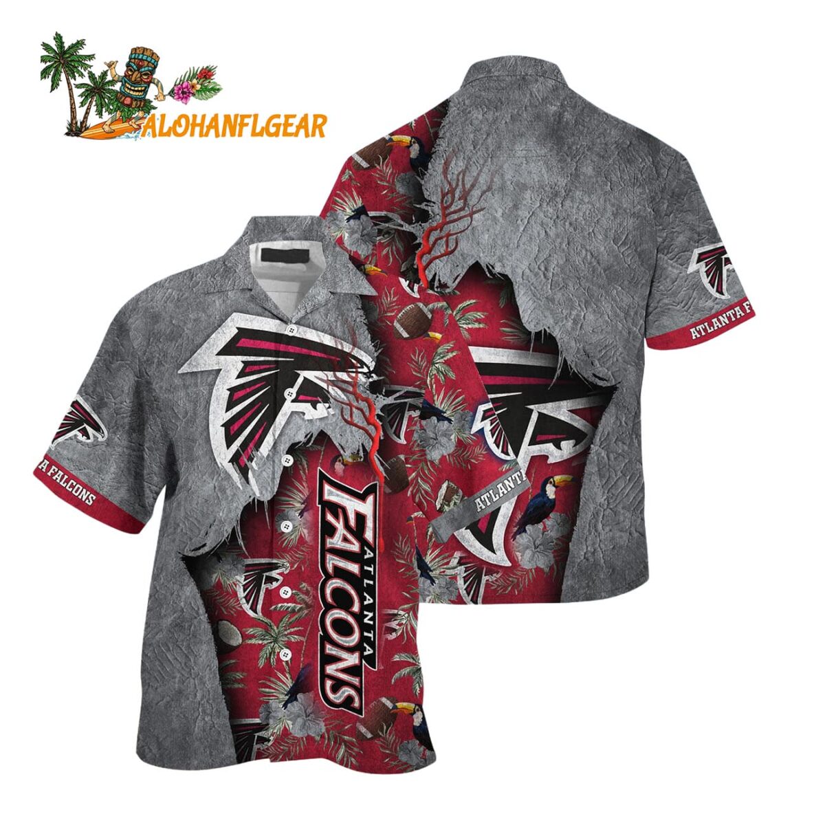 Atlanta Falcons Football Team Summer God Hawaii Shirt Football NFL Hawaiian Shirt 1