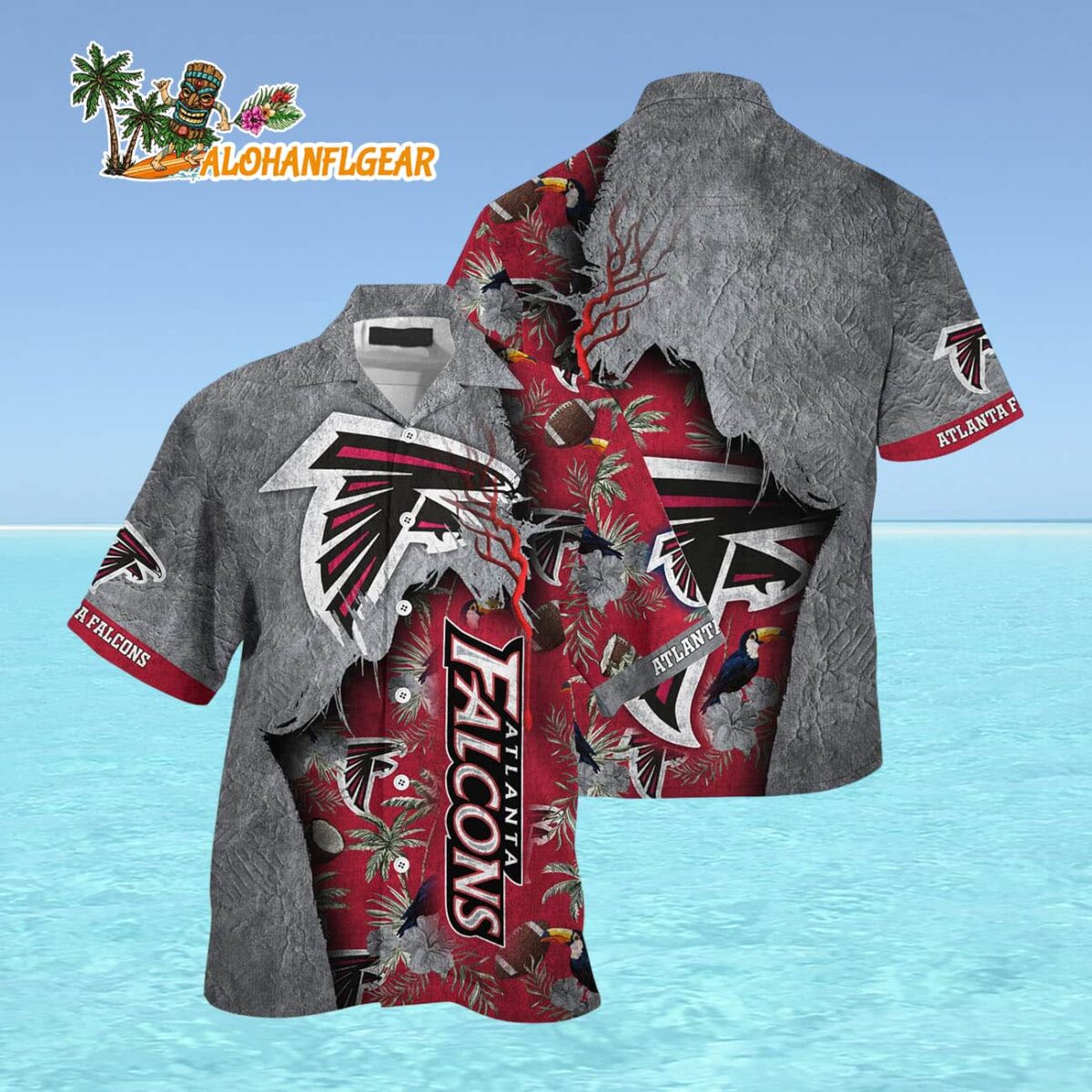 Atlanta Falcons Football Team Summer God Hawaii Shirt Football NFL Hawaiian Shirt 4