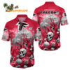 Atlanta Falcons Halloween Skull Pumpkin Hawaiian Shirt Atlanta Falcons Aloha Shirt 1