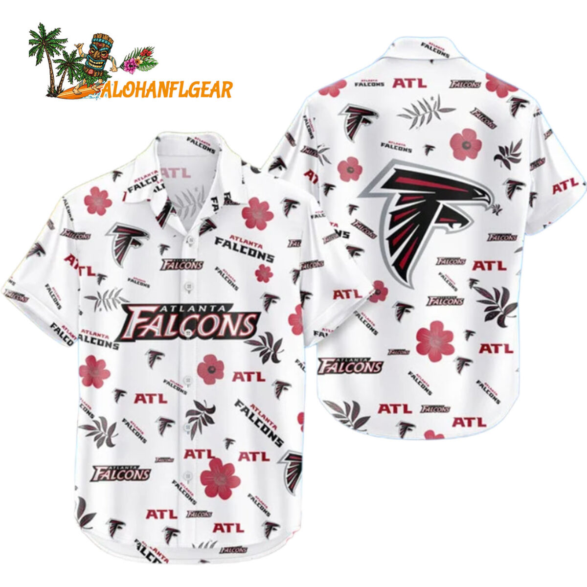 Atlanta Falcons Hawaiian Shirt Tropical Beach Atlanta Falcons Aloha Shirt 1