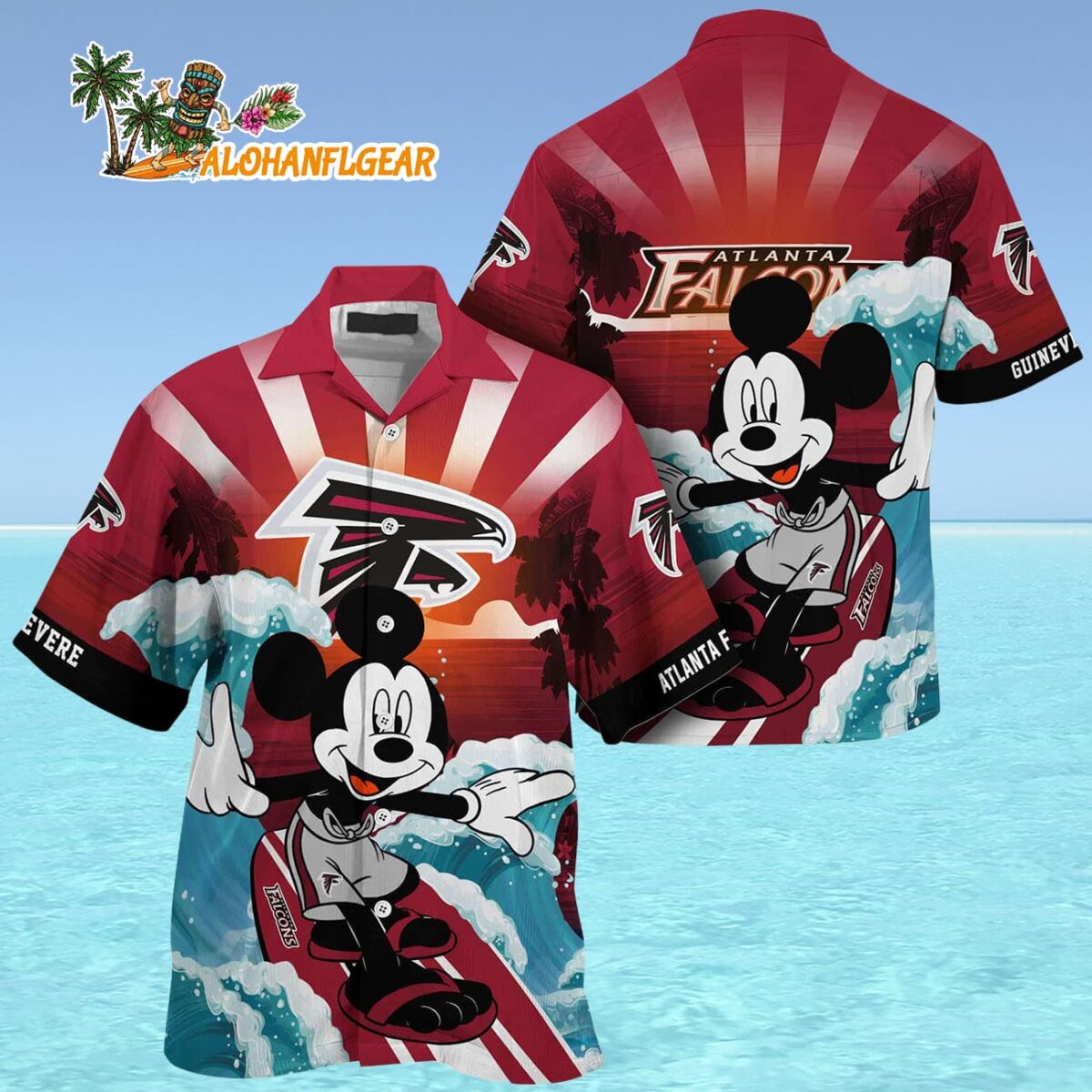 Atlanta Falcons Special Mickey Mouse Movies Design Summer Hawaiian Shirt Atlanta Falcons Aloha Shirt 4