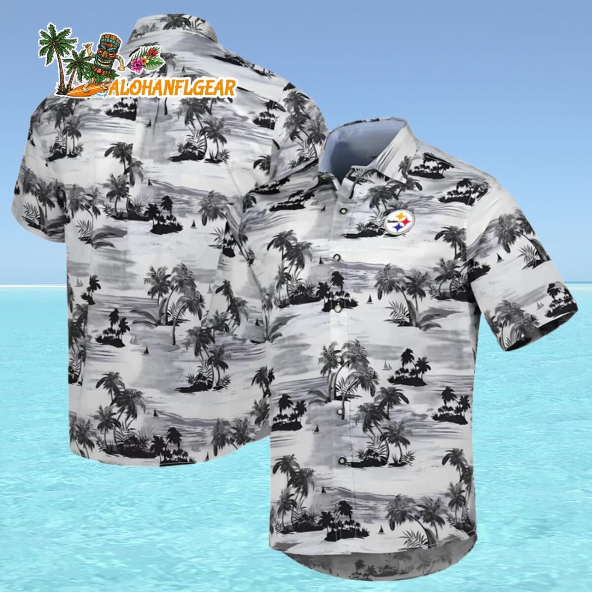 Bahama Pittsburgh Steelers Steelers Gear For Men Pittsburgh Steelers Aloha Shirt 4