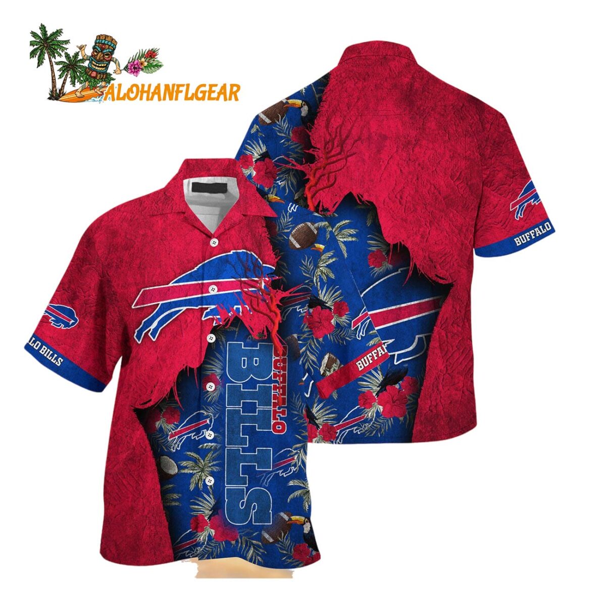 Buffalo Bills Football Team Summer God Hawaii Shirt Football NFL Hawaiian Shirt 1