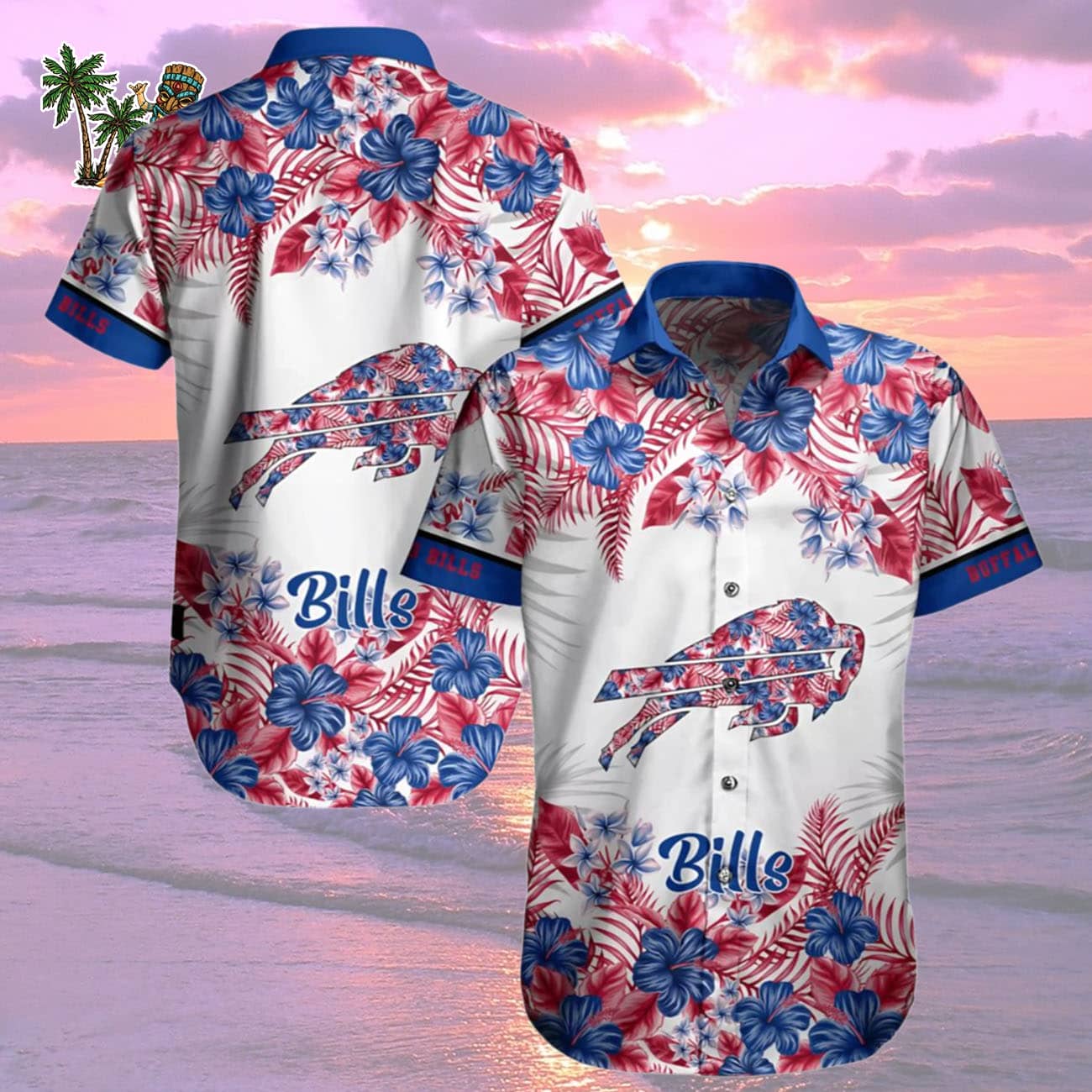 Buffalo Bills Graphic Flower Tropical Patterns, Buffalo Bills Aloha Shirt Buffalo Bills Graphic Flower Tropical Patterns, Buffalo Bills Aloha Shirt