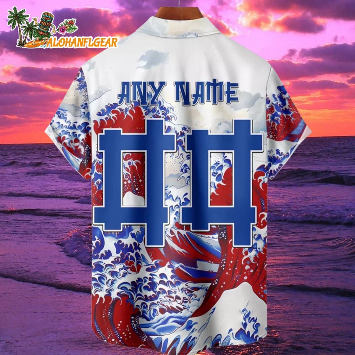 Buffalo Bills Great Wave Hawaiian Shirt Custom Name And Number NFL Aloha Shirt 2