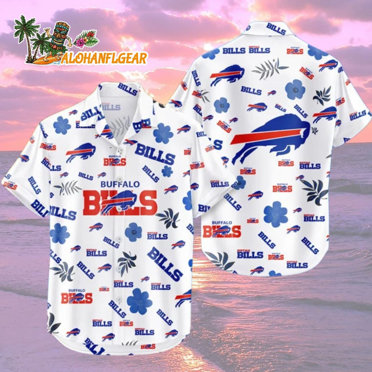 Buffalo Bills Hawaiian Shirt Tropical Beach Buffalo Bills Aloha Shirt 2