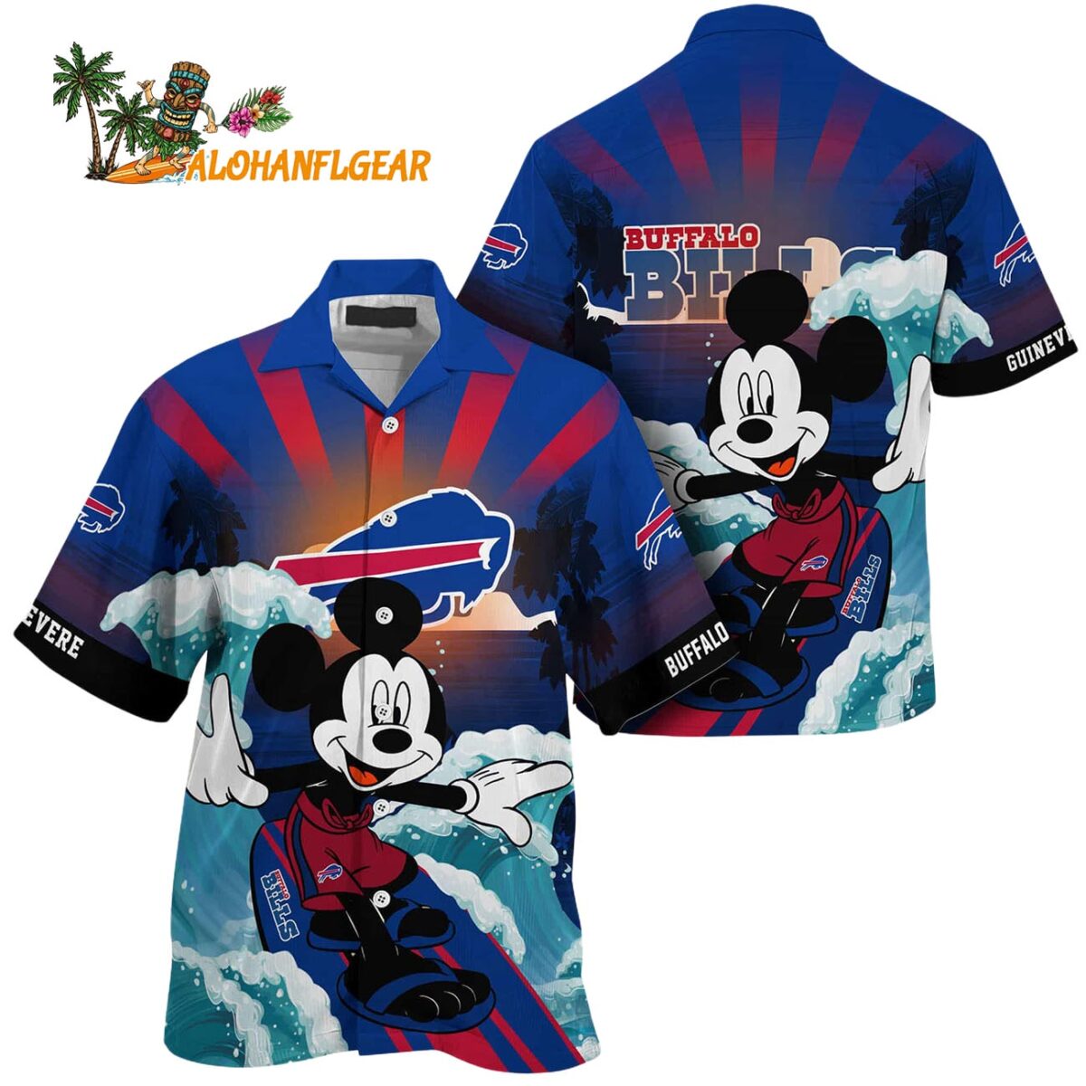 Buffalo Bills Special Mickey Mouse Movies Design Summer Hawaiian Shirt Buffalo Bills Aloha Shirt 1
