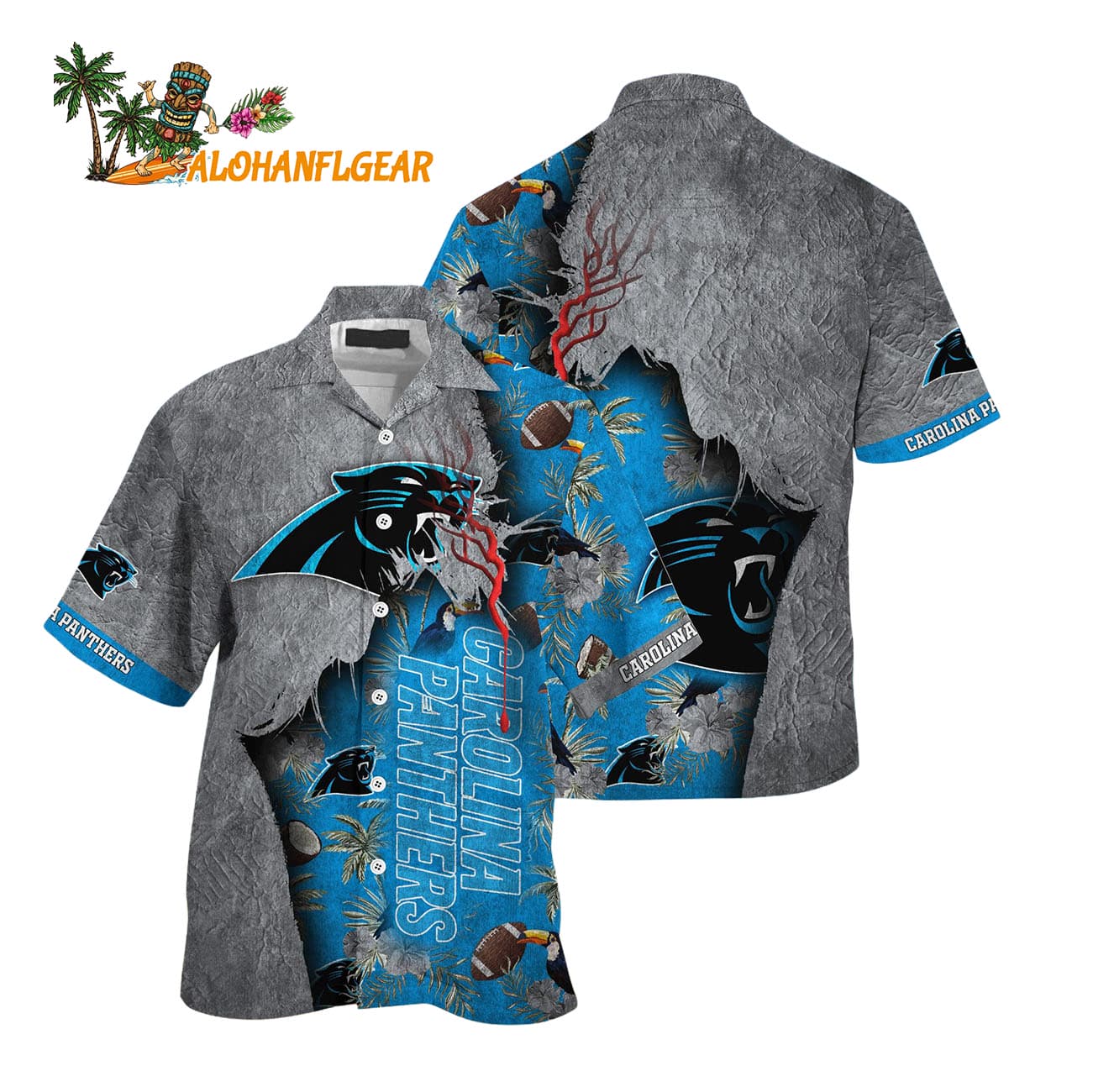 Carolina Panthers Football Team Summer God Hawaii Shirt, Football NFL Hawaiian Shirt Carolina Panthers Football Team Summer God Hawaii Shirt, Football NFL Hawaiian Shirt