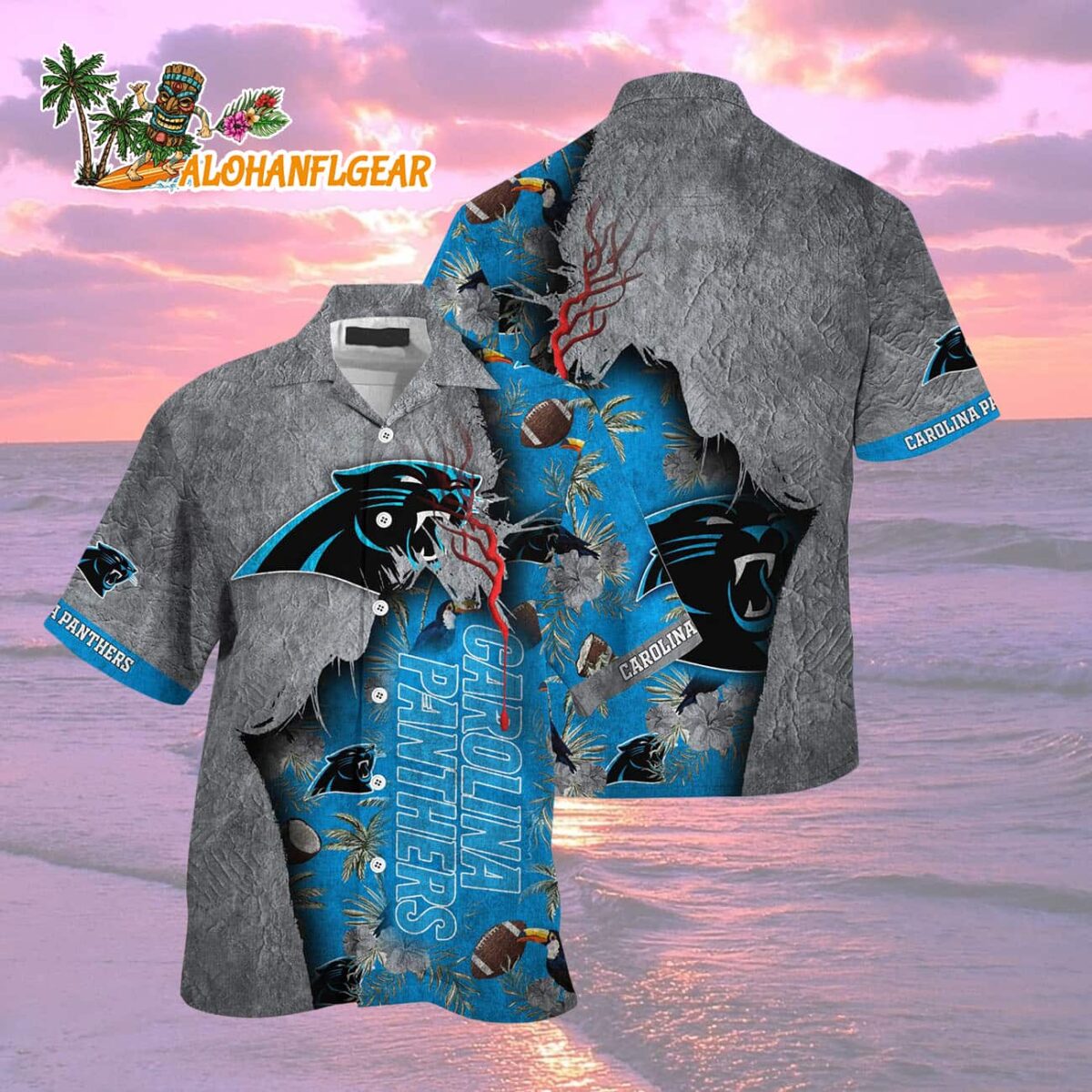 Carolina Panthers Football Team Summer God Hawaii Shirt Football NFL Hawaiian Shirt 2
