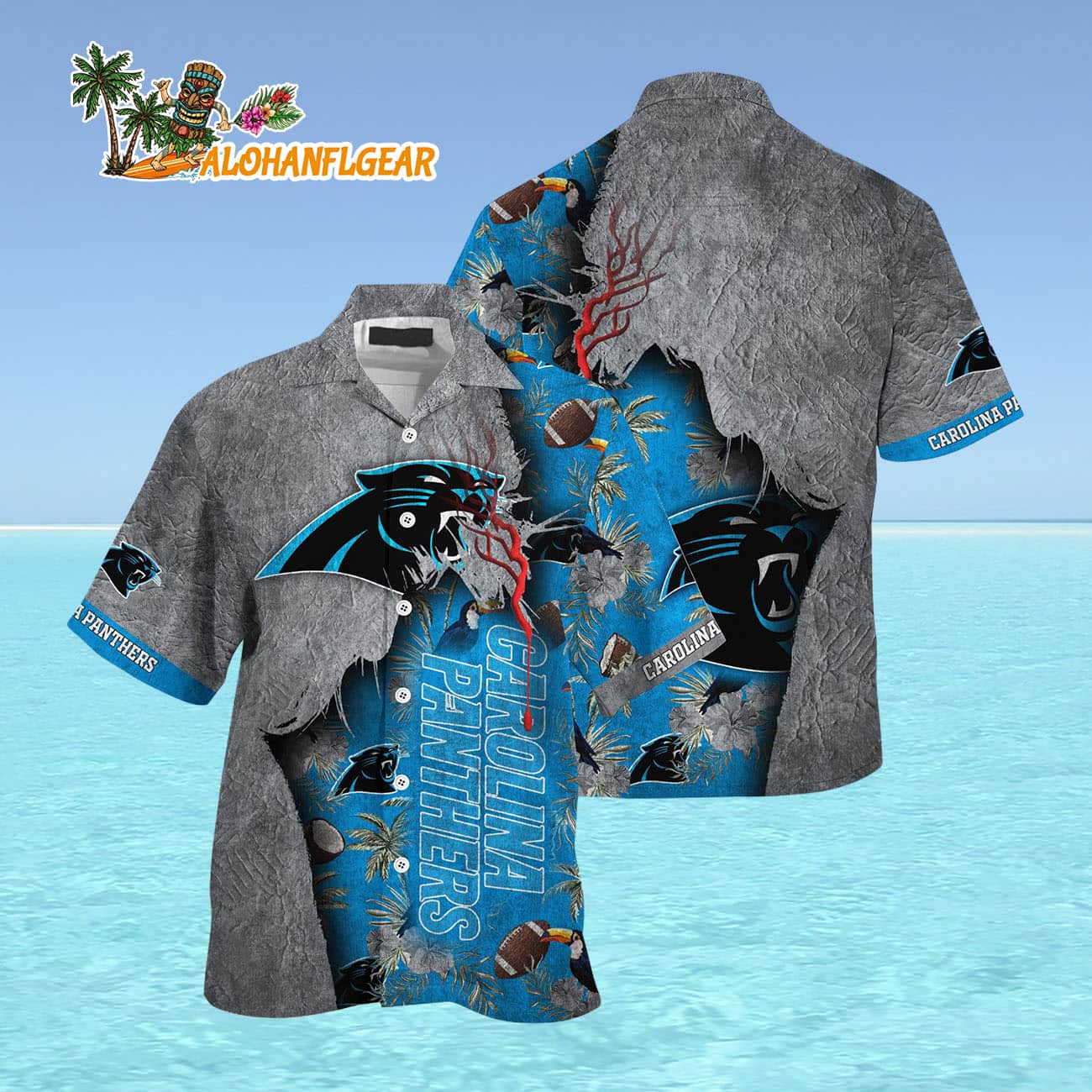 Carolina Panthers Football Team Summer God Hawaii Shirt, Football NFL Hawaiian Shirt Carolina Panthers Football Team Summer God Hawaii Shirt, Football NFL Hawaiian Shirt