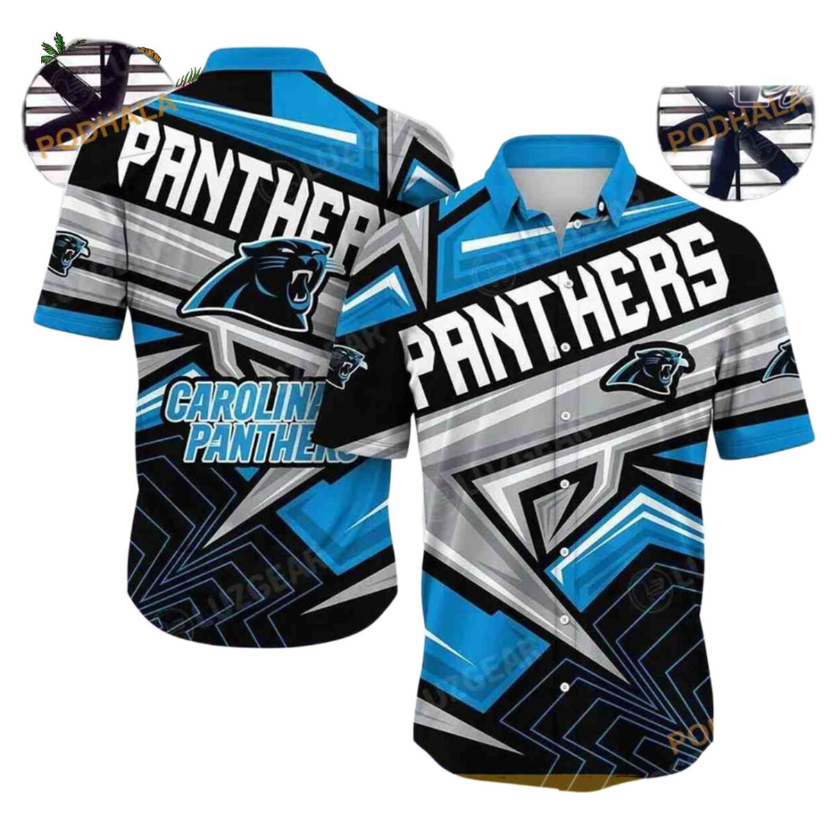 Carolina Panthers Hawaiian Shirt Trending Summer For Sports Fans Carolina Panthers Gift Carolina Panthers Aloha Shirt 1