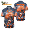 Chicago Bears Halloween Skull Pumpkin Hawaiian Shirt Chicago Bears Aloha Shirt 1