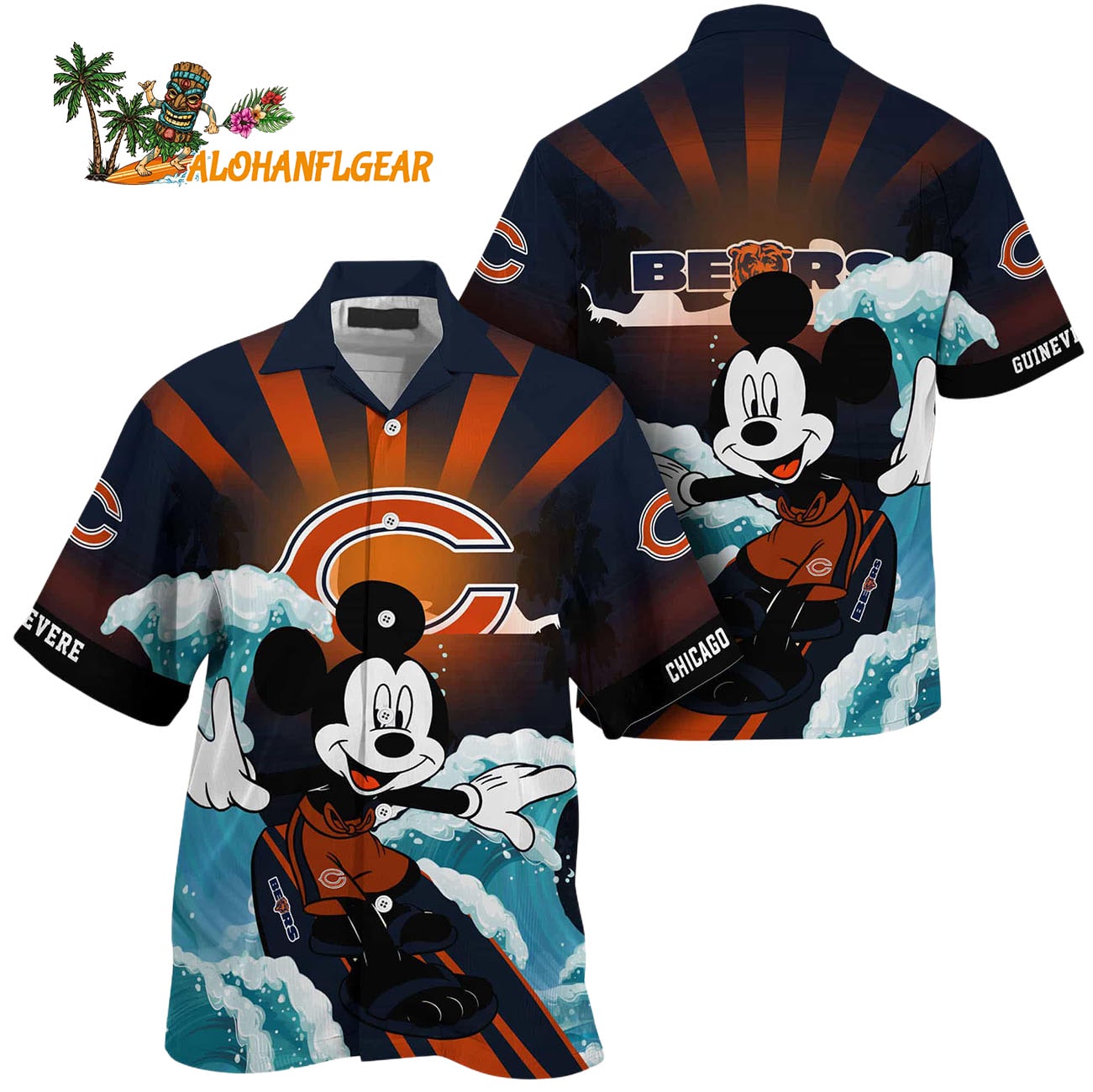 Chicago Bears Special Mickey Mouse Movies Design Summer Hawaiian Shirt, Chicago Bears Aloha Shirt Chicago Bears Special Mickey Mouse Movies Design Summer Hawaiian Shirt, Chicago Bears Aloha Shirt