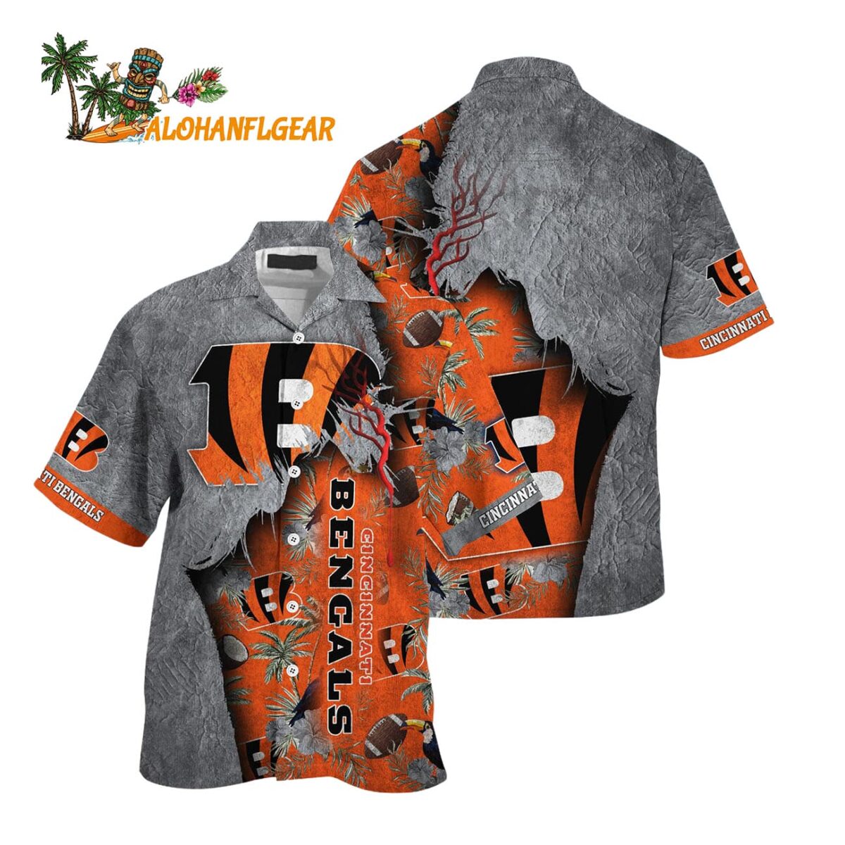 Cincinnati Bengals Football Team Summer God Hawaii Shirt Football NFL Hawaiian Shirt 1