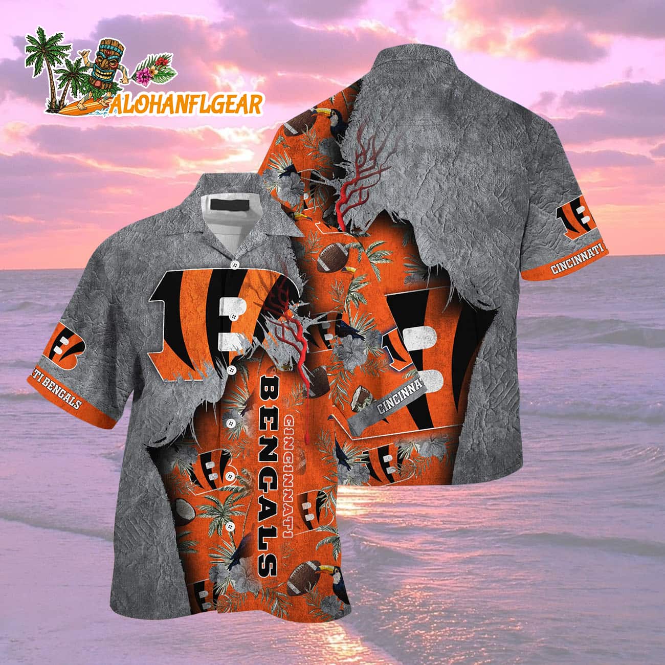 Cincinnati Bengals Football Team Summer God Hawaii Shirt, Football NFL Hawaiian Shirt Cincinnati Bengals Football Team Summer God Hawaii Shirt, Football NFL Hawaiian Shirt