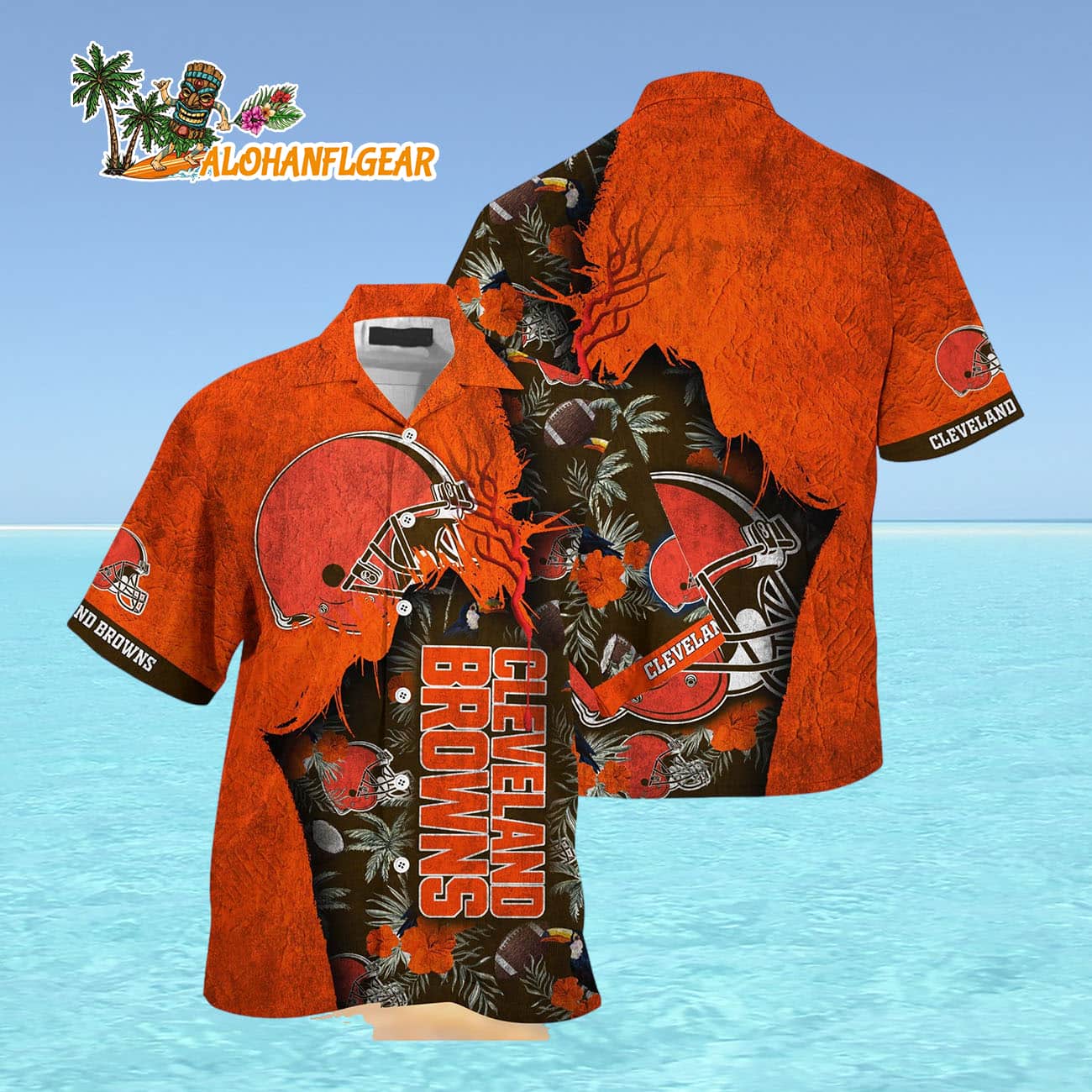 Cleveland Browns Football Team Summer God Hawaii Shirt, Football NFL Hawaiian Shirt Cleveland Browns Football Team Summer God Hawaii Shirt, Football NFL Hawaiian Shirt