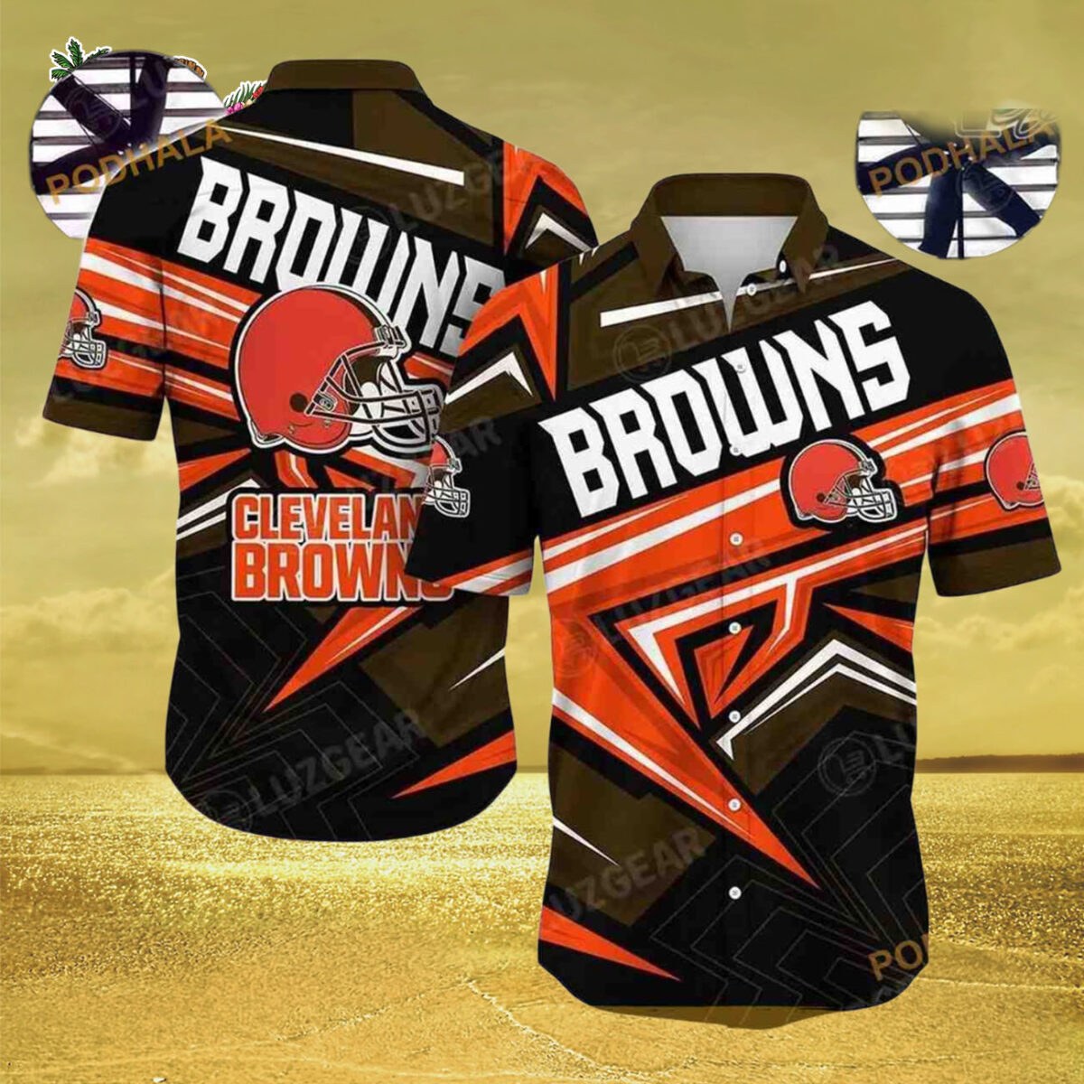 Cleveland Browns Hawaiian Shirt Trending Summer For Sports Fans, Cleveland Browns Aloha Shirt 2 Cleveland Browns Hawaiian Shirt Trending Summer For Sports Fans Cleveland Browns Aloha Shirt 3