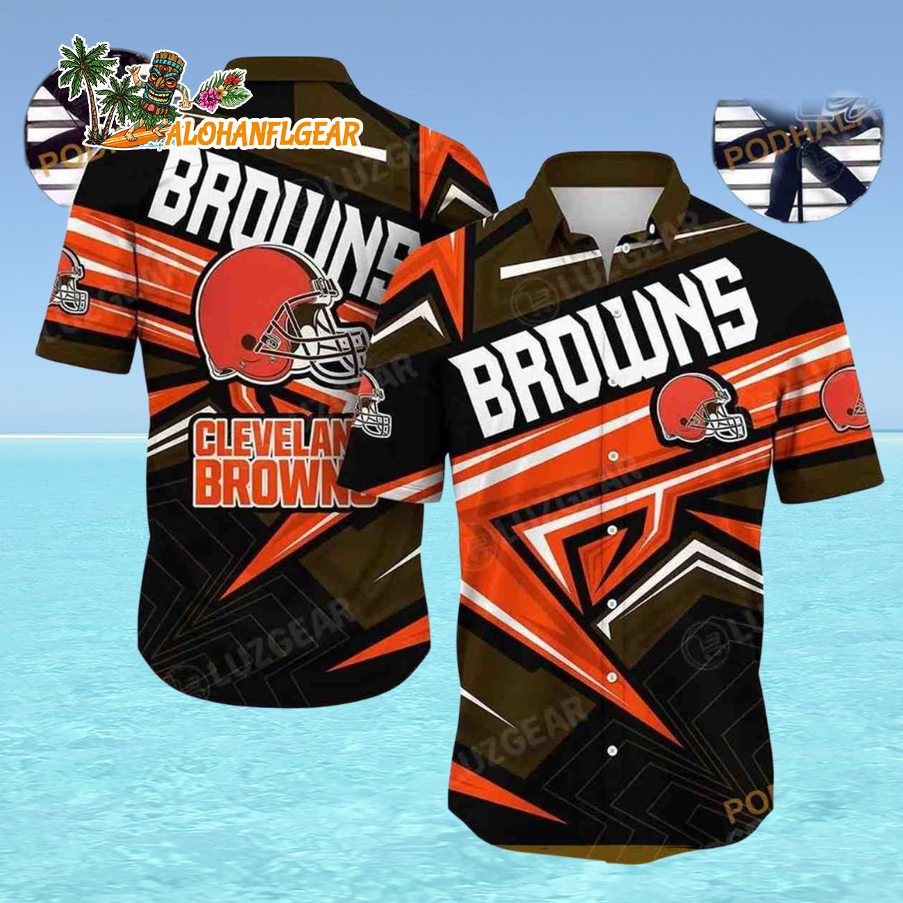Cleveland Browns Hawaiian Shirt Trending Summer For Sports Fans, Cleveland Browns Aloha Shirt Cleveland Browns Hawaiian Shirt Trending Summer For Sports Fans, Cleveland Browns Aloha Shirt