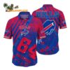Custom Name Number Hawaiian Shirt Button Up Shirt Unique Gift For Fan Buffalo Bills Aloha Shirt 1