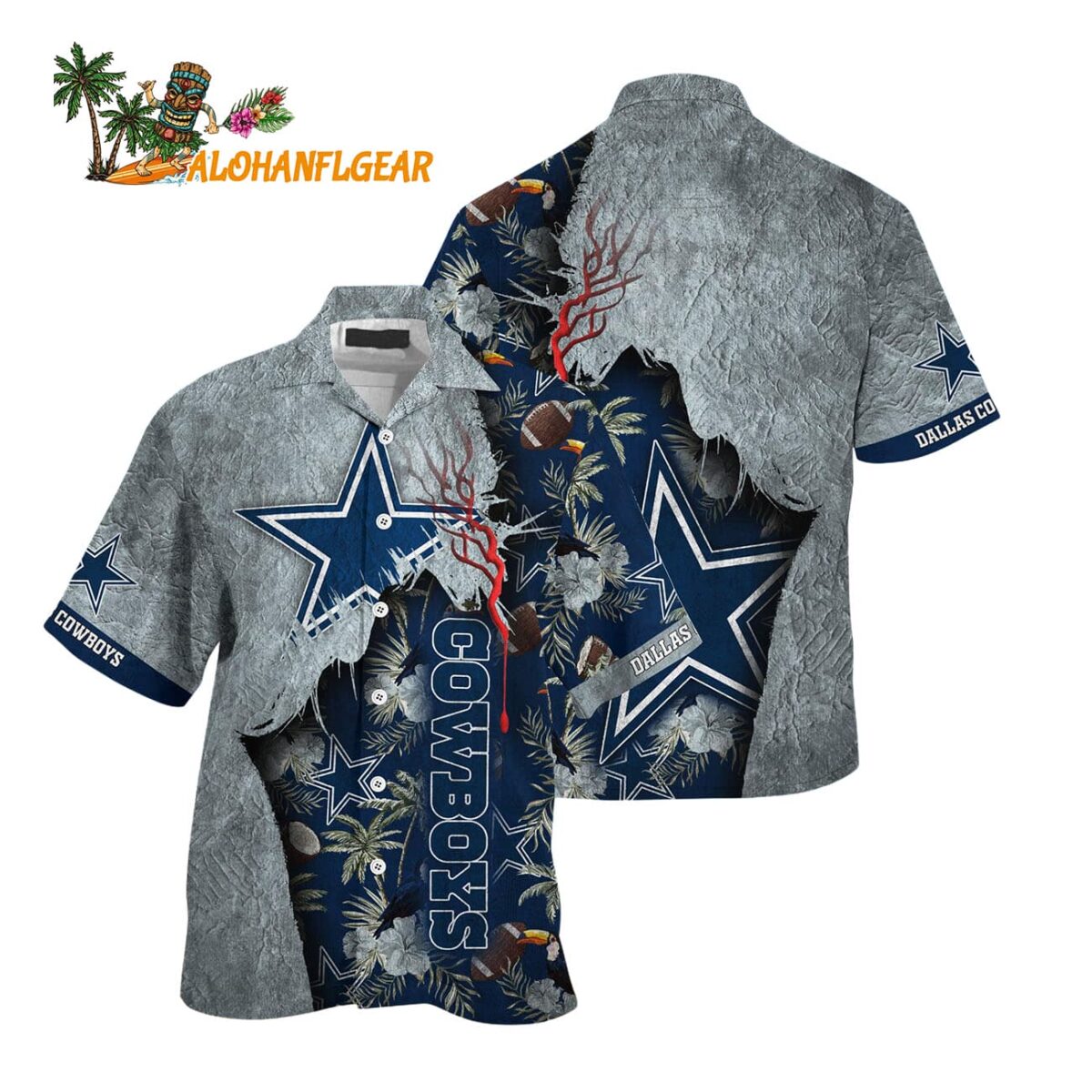Dallas Cowboys Football Team Summer God Hawaii Shirt Football NFL Hawaiian Shirt 1