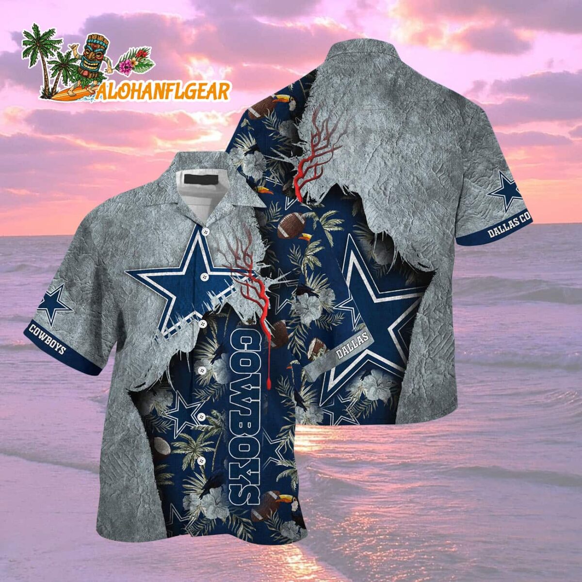 Dallas Cowboys Football Team Summer God Hawaii Shirt, Football NFL Hawaiian Shirt 1 Dallas Cowboys Football Team Summer God Hawaii Shirt Football NFL Hawaiian Shirt 2