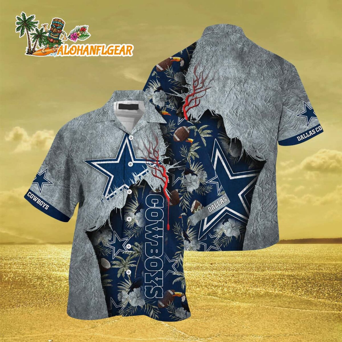 Dallas Cowboys Football Team Summer God Hawaii Shirt, Football NFL Hawaiian Shirt 2 Dallas Cowboys Football Team Summer God Hawaii Shirt Football NFL Hawaiian Shirt 3