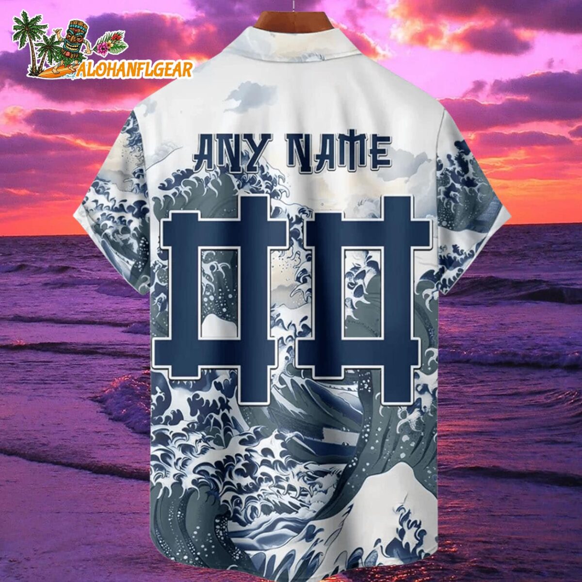 Dallas Cowboys Great Wave Hawaiian Shirt Custom Name And Number NFL Aloha Shirt 2