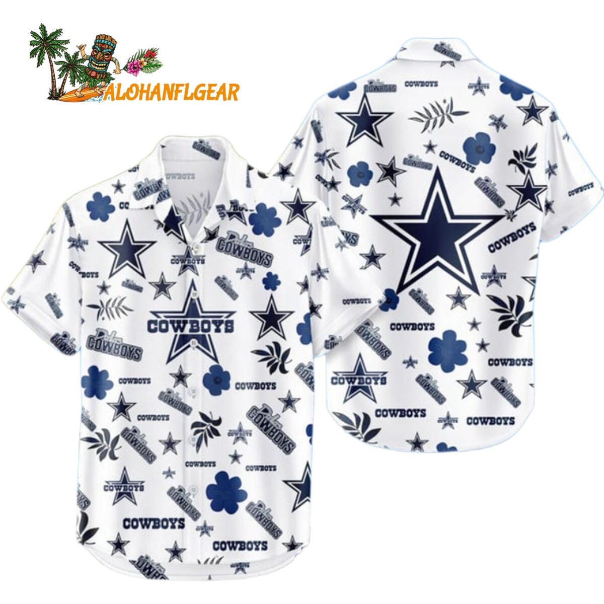 Dallas Cowboys Hawaiian Shirt Tropical Beach Dallas Cowboys Aloha Shirt 1