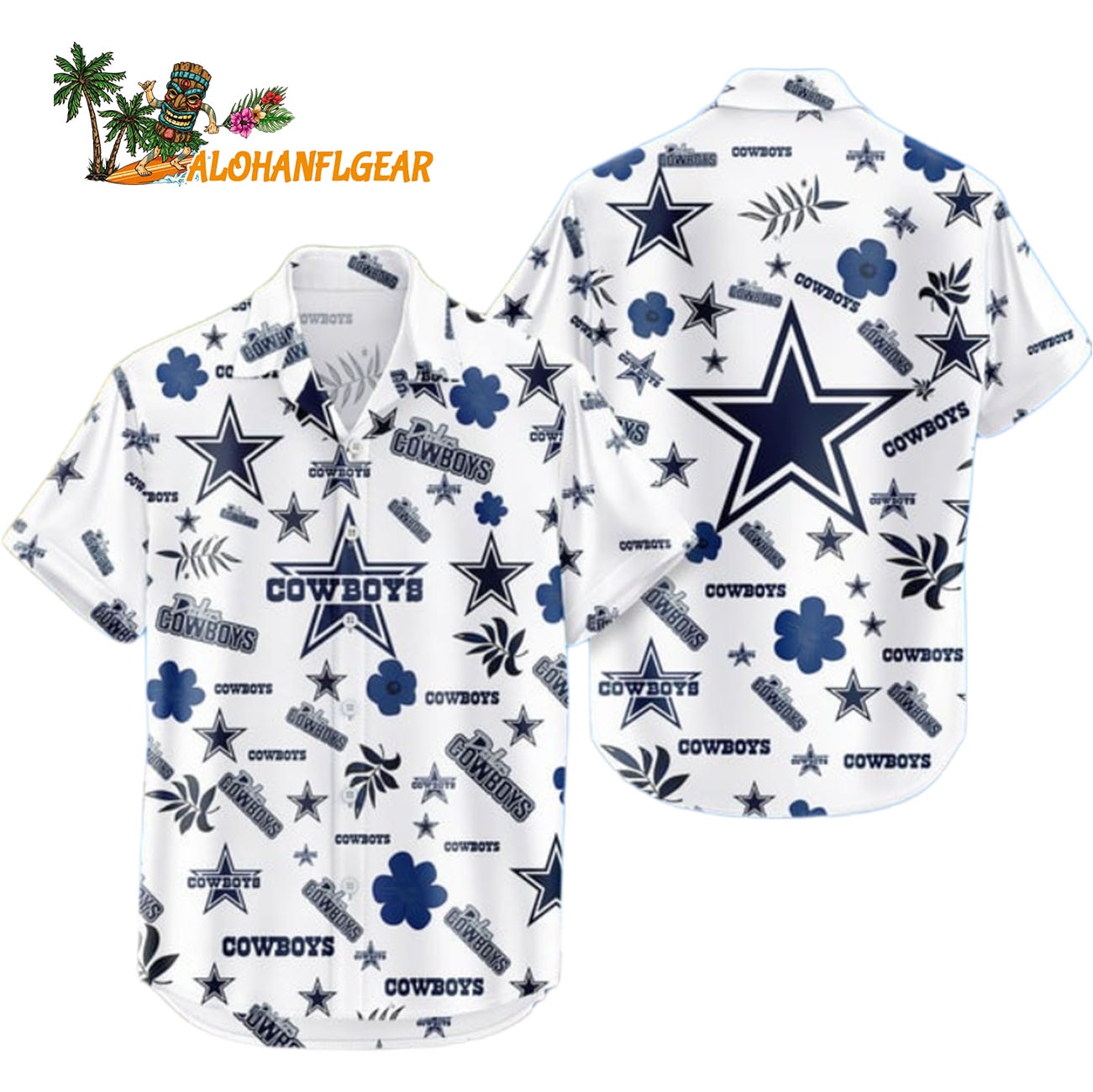 Dallas Cowboys Hawaiian Shirt Tropical Beach, Dallas Cowboys Aloha Shirt Dallas Cowboys Hawaiian Shirt Tropical Beach, Dallas Cowboys Aloha Shirt