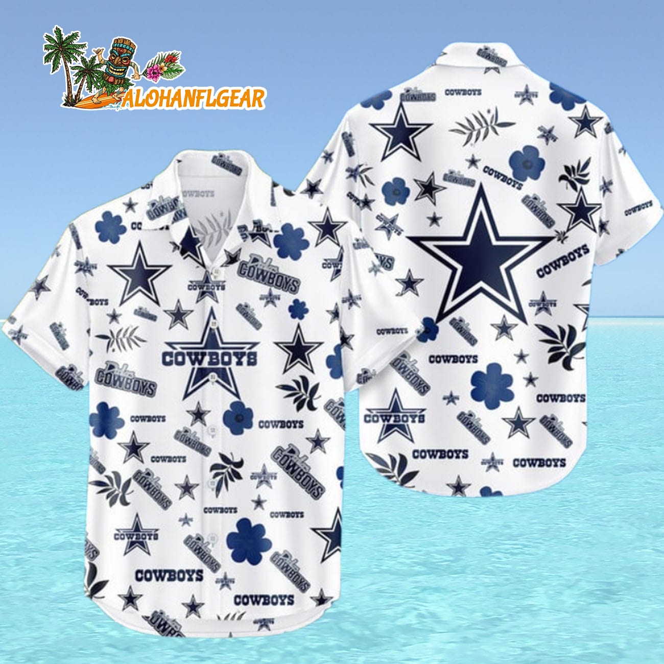 Dallas Cowboys Hawaiian Shirt Tropical Beach, Dallas Cowboys Aloha Shirt Dallas Cowboys Hawaiian Shirt Tropical Beach, Dallas Cowboys Aloha Shirt