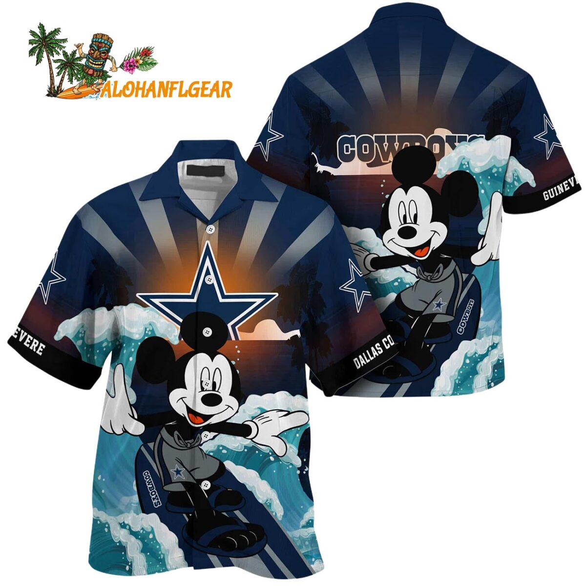 Dallas Cowboys Special Mickey Mouse Movies Design Summer Hawaiian Shirt Dallas Cowboys Aloha Shirt 1