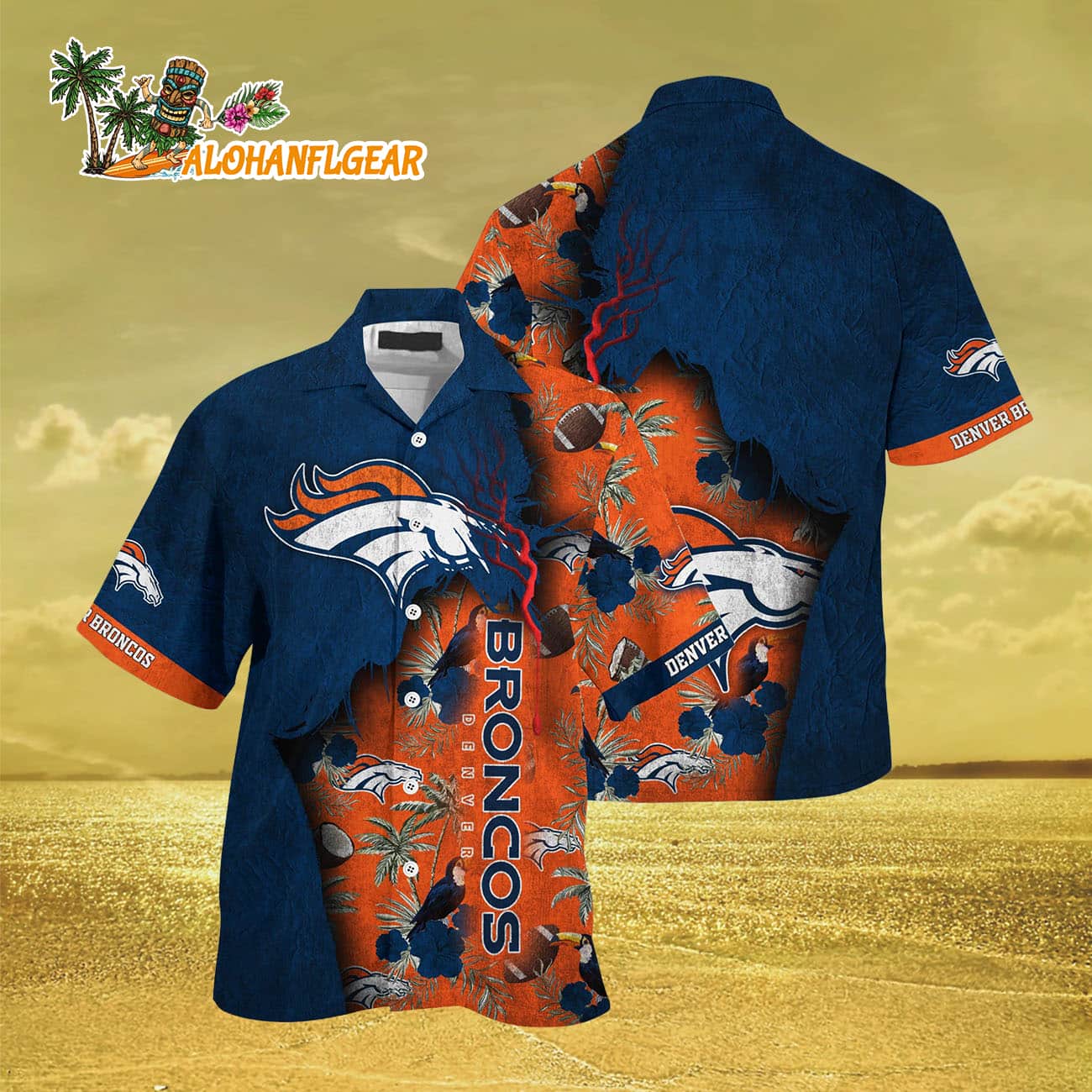 Denver Broncos Football Team Summer God Hawaii Shirt, Football NFL Hawaiian Shirt Denver Broncos Football Team Summer God Hawaii Shirt, Football NFL Hawaiian Shirt